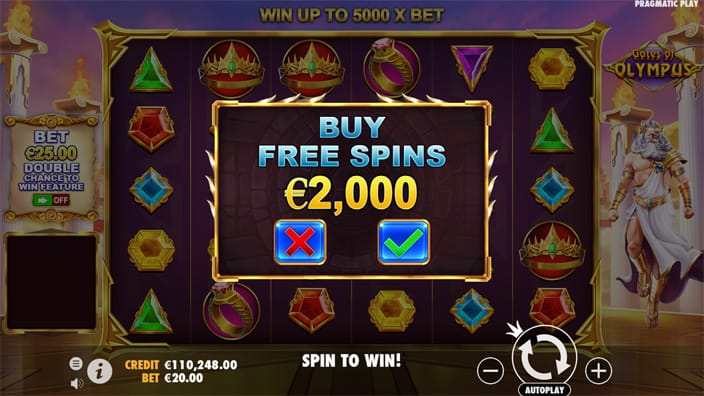 Gates of olympus slot bonus buy Buy Free Spins feature in Gates of Olympus slot, available for x100 the bet.