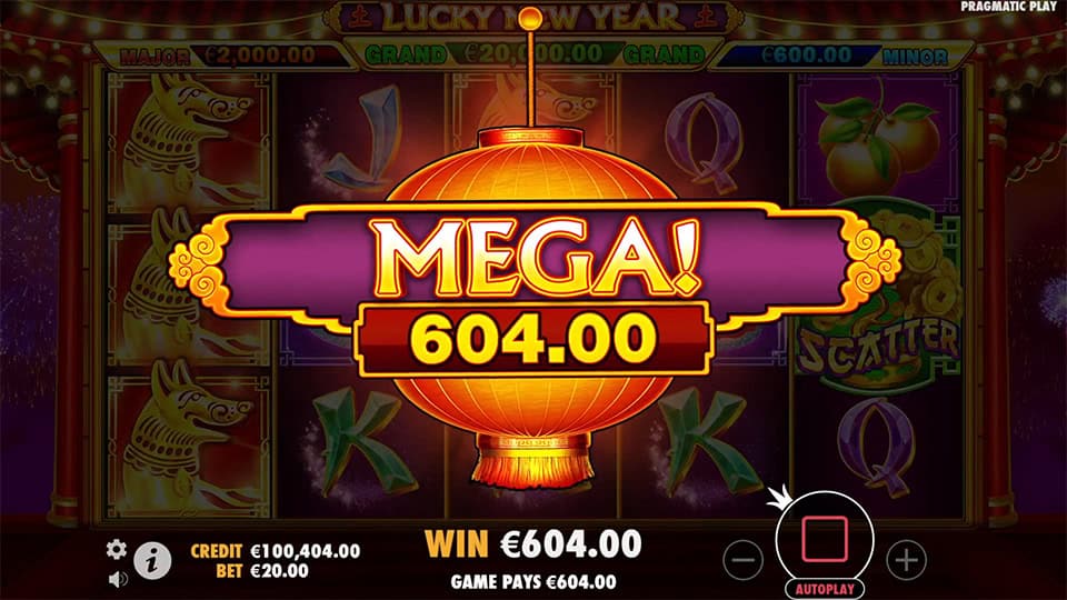 Lucky New Year slot big win