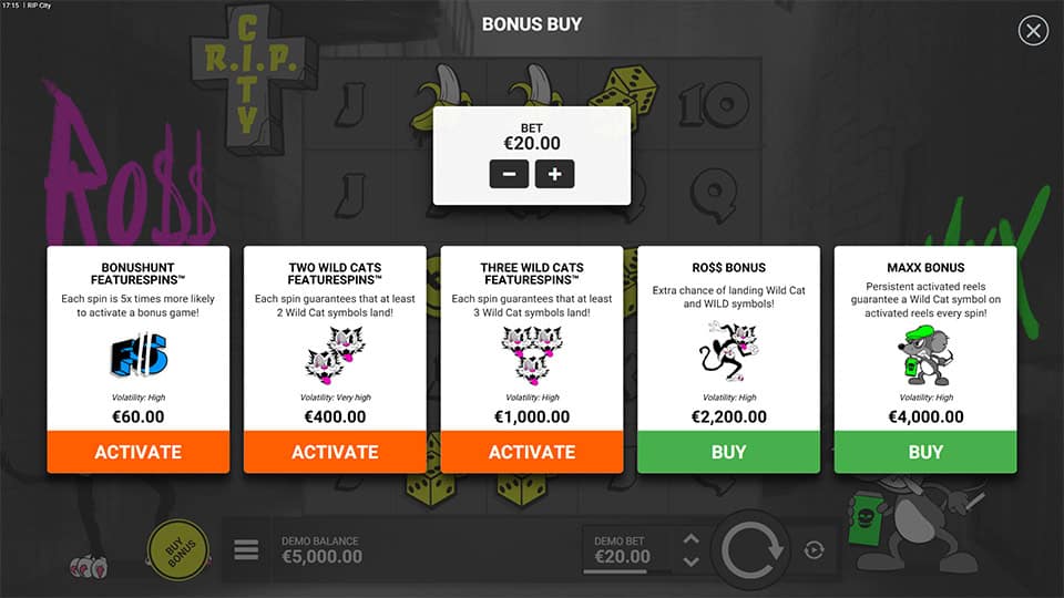 RIP City slot bonus buy