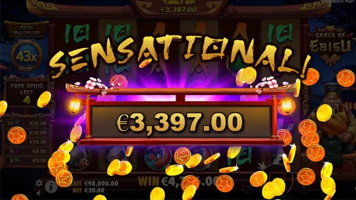 Grace of Ebisu slot big win