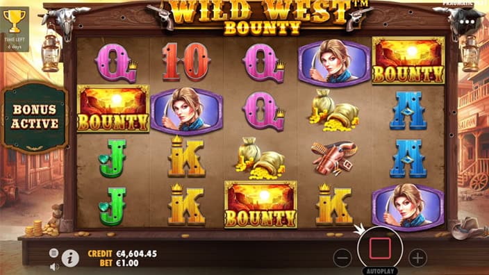 Wild west bounty free spins 1