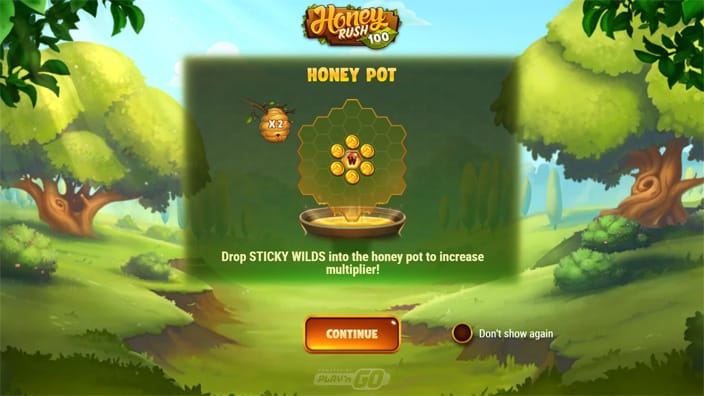 Honey Rush 100 slot features Honey Rush 100 slot features