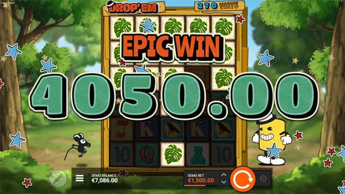 Drop Em slot big win