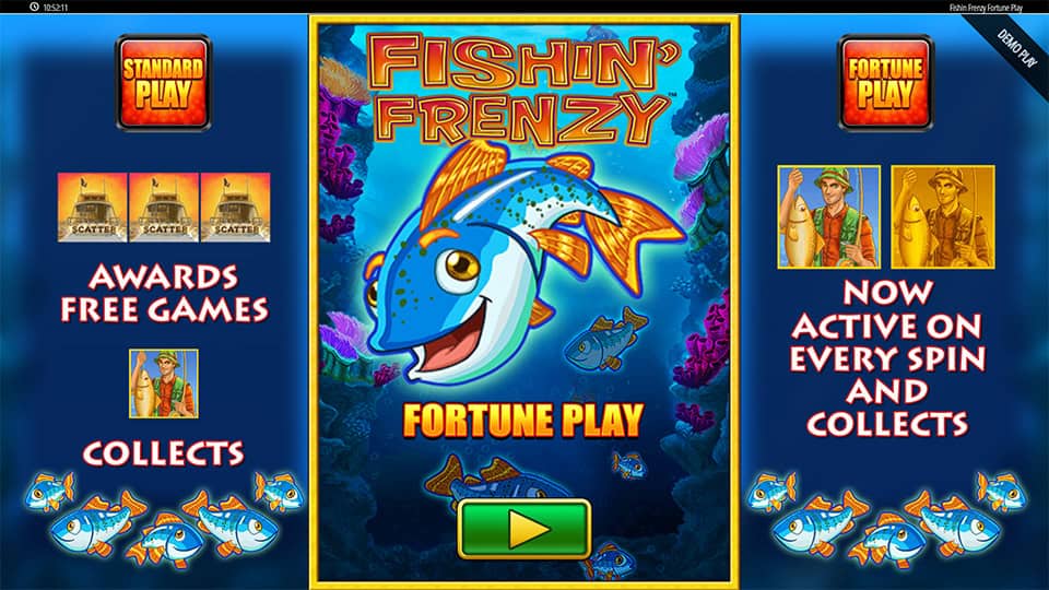 Fishin Frenzy Fortune Play slot features