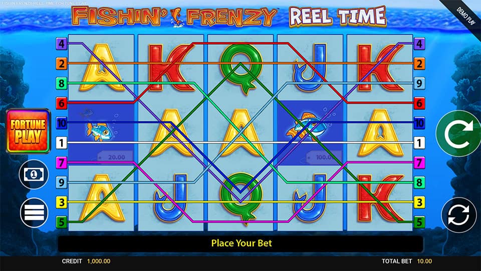 Fishin Frenzy Reel Time Fortune Play slot