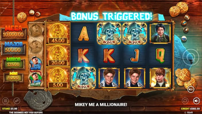 The Goonies Hey You Guys slot free spins 1