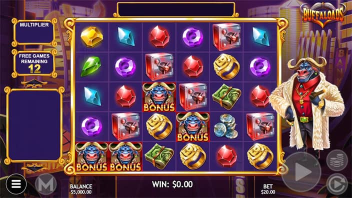 Buffaloads slot free spins