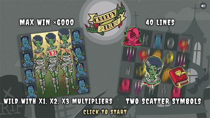 Creepy Ink slot features