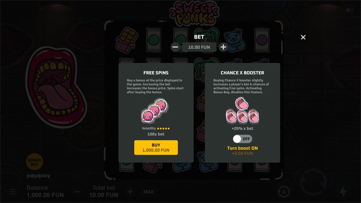 Sweet Punks slot bonus buy