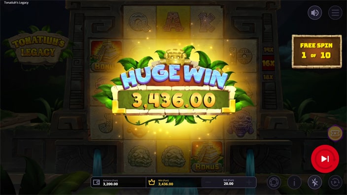 Tonatiuhs Legacy slot big win