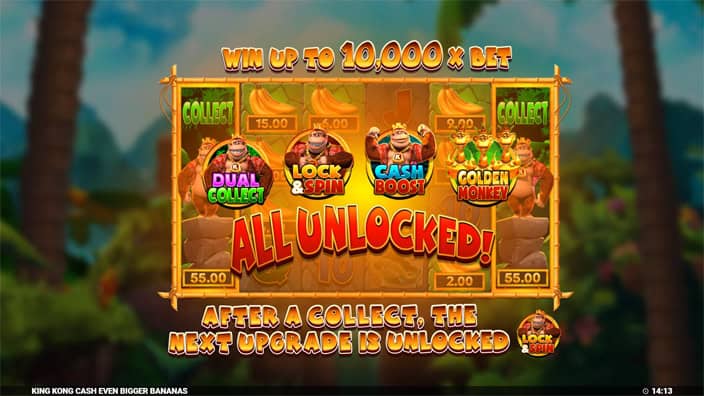 King Kong Cash Even Bigger Bananas slot features 1