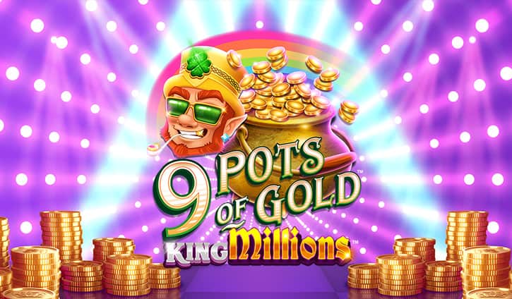 9 Pots of Gold King Millions Slot – Demo & Review slot cover image
