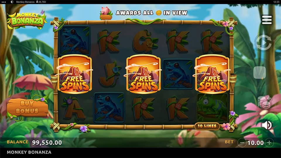 Monkey Bonanza slot free spins