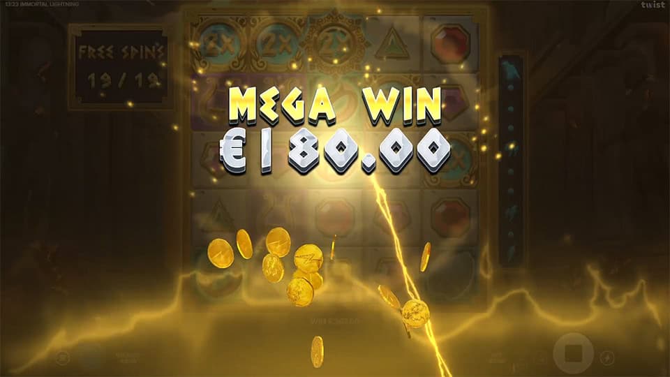 Immortal Lightning slot big win 1
