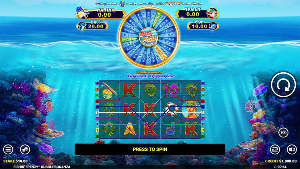 Fishin Frenzy Bubble Bonanza slot