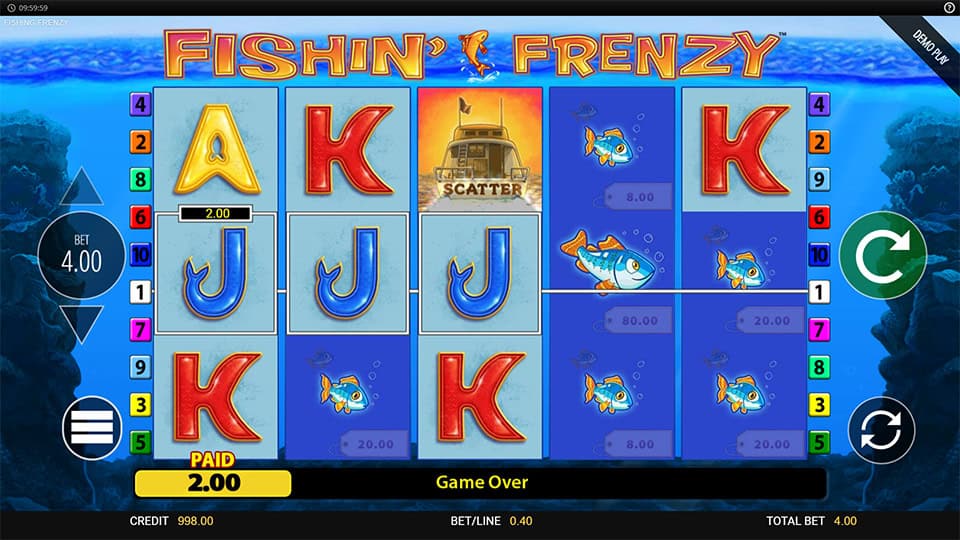 Fishin Frenzy slot feature money symbol