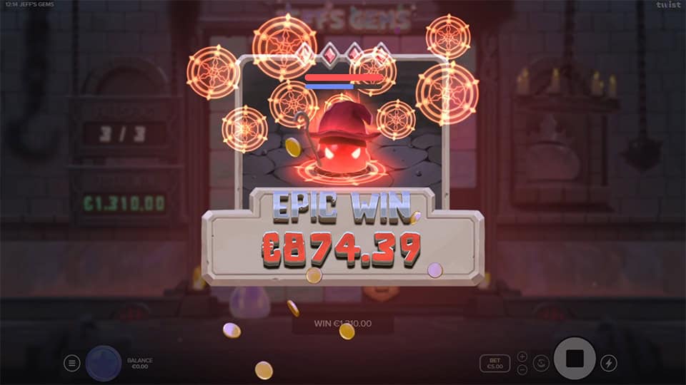 Jeffs Gems slot big win