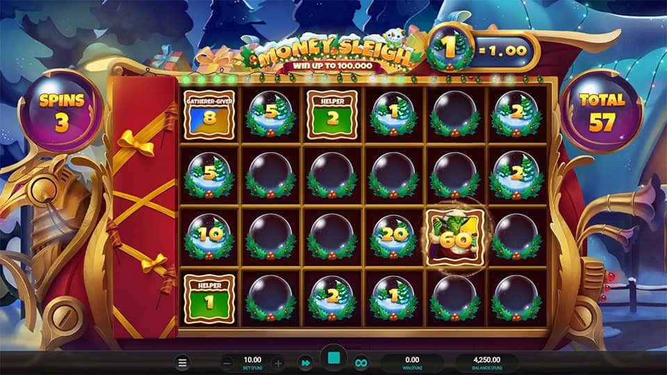 Money Sleigh slot feature gatherer