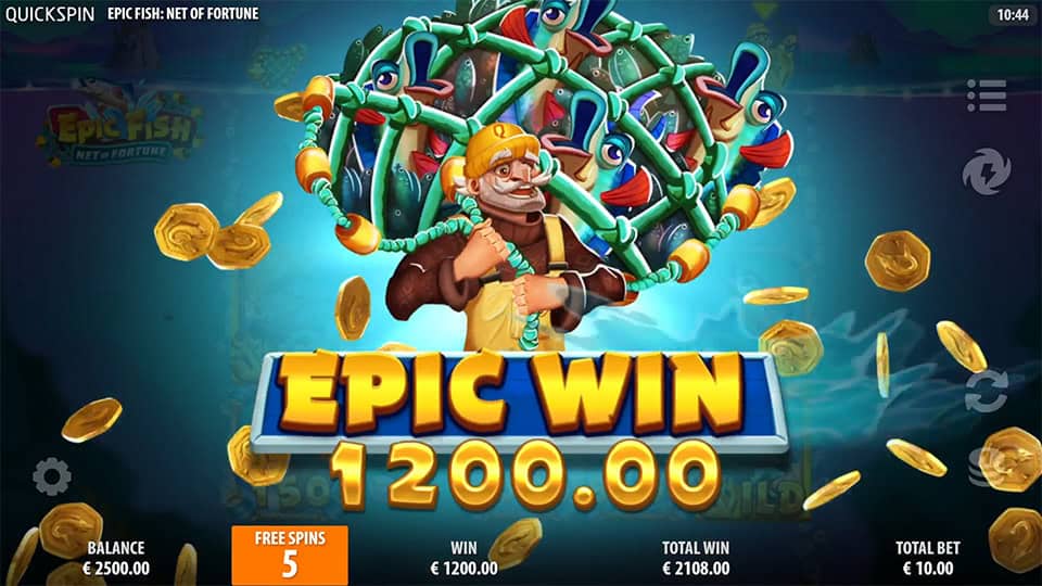 Epic Fish Net of Fortune slot big win