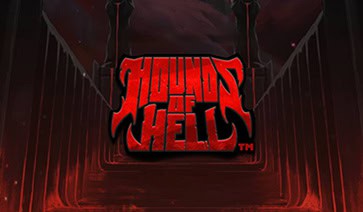Hounds of Hell slot cover featuring the game’s official logo with a dark and infernal theme.