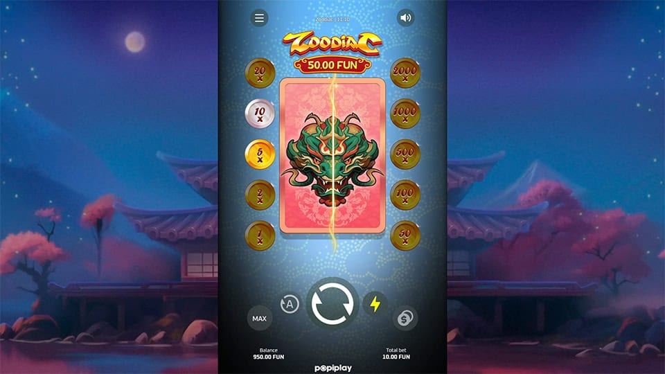 Zoodiac slot feature full card