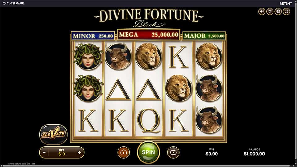 Divine Fortune Black slot game preview