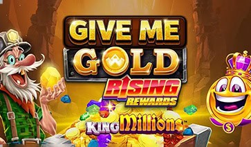Give Me Gold Rising Rewards King Millions Slot – Demo & Review slot cover image