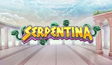 Serpentina slot cover featuring the game’s official logo with a mystical serpent-themed design.