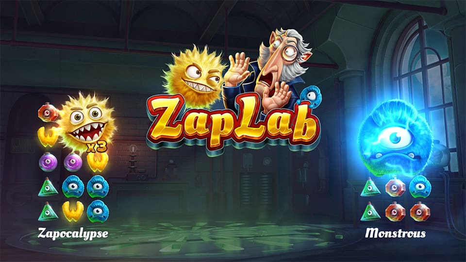 ZapLab homepage featuring Zapocalypse and Monstrous monster types