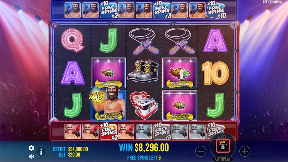 In-game view showing wild collector symbols with x10 multiplier collecting Big Bass values during Free Spins.