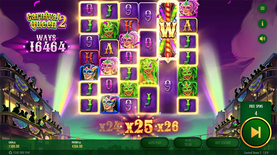 Central firework-style wild symbol triggering huge x25 multipliers on reels.