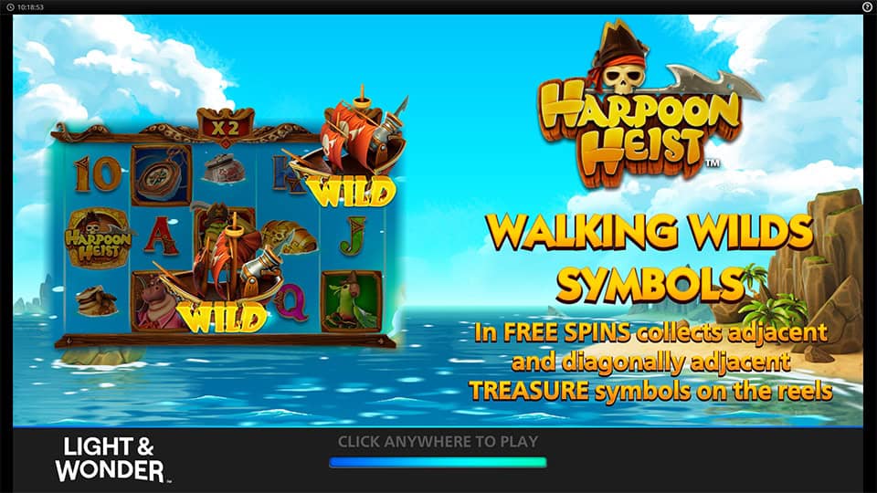 Harpoon Heist slot homepage