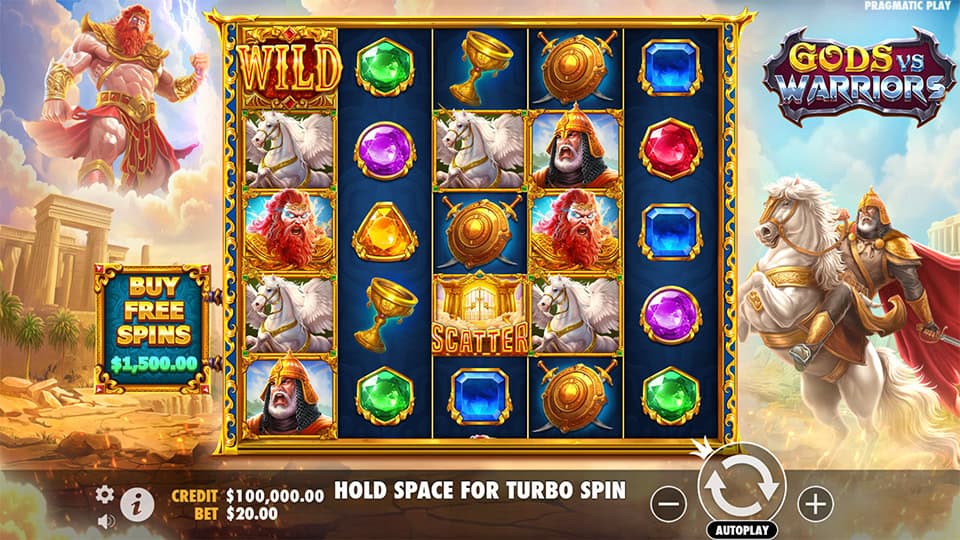 Gods vs Warriors slot game preview