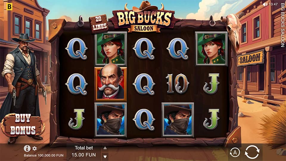 Big Bucks Saloon slot game preview