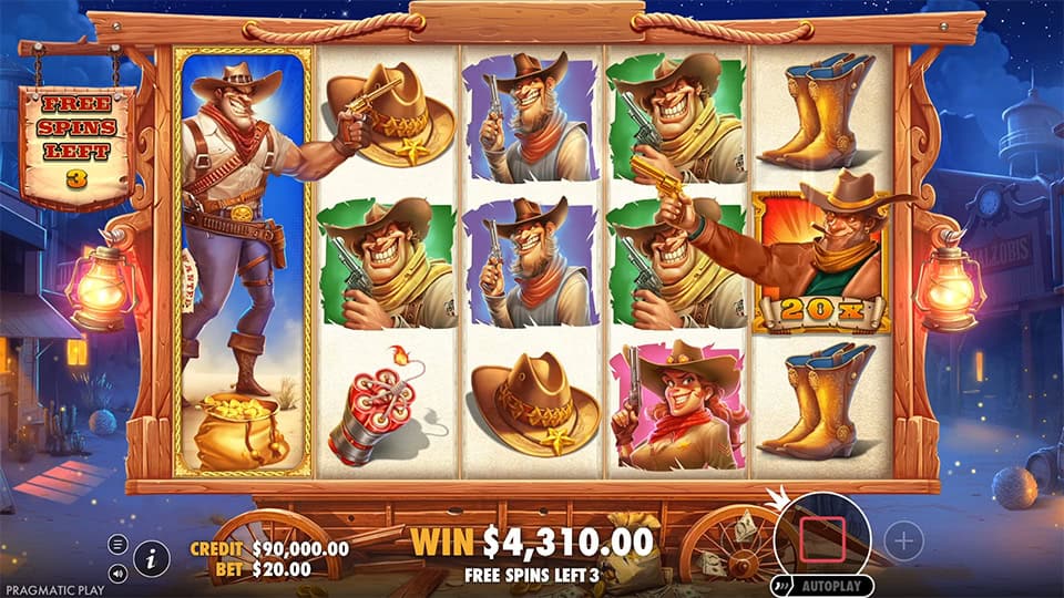 Bounty Hunter slot feature multiplier