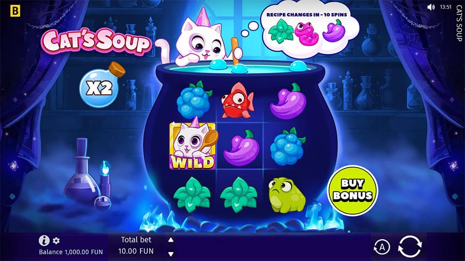 Cats Soup slot game preview