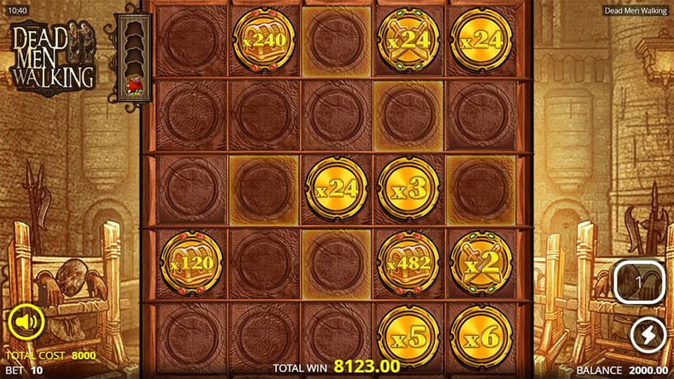 Dead Men Walking slot feature reapers gold