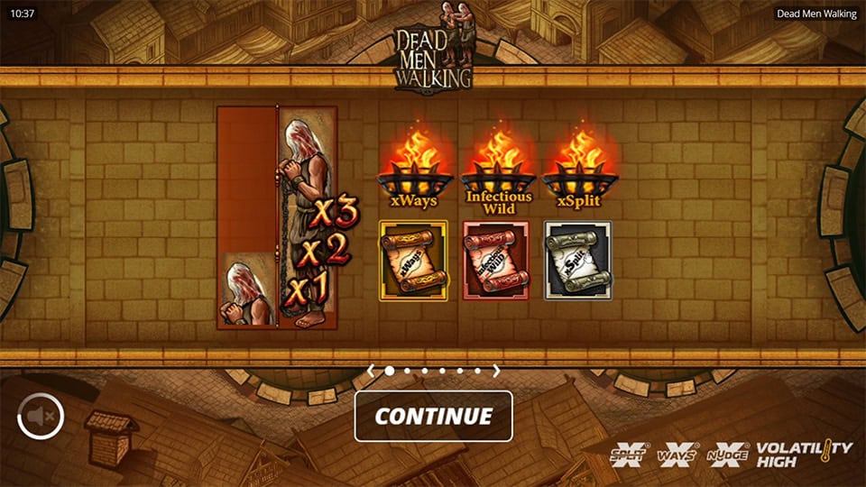 Dead Men Walking slot homepage