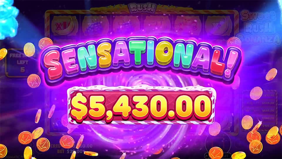Sweet Rush Bonanza slot big win
