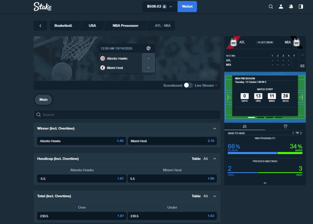 Bonustiime_Stake_NBA_Compare_Odds