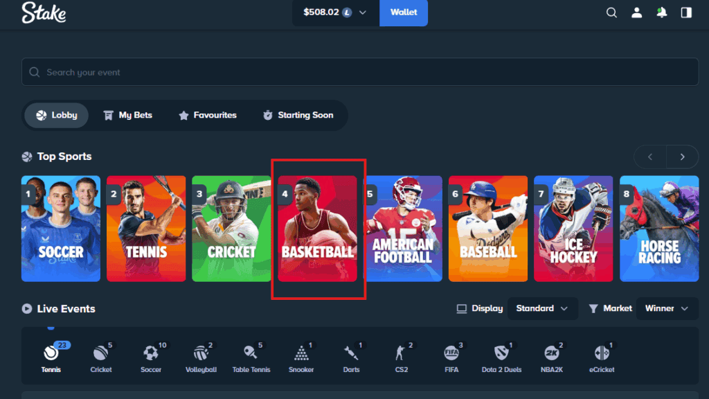 Bonustiime_Stake_NBA_Menu