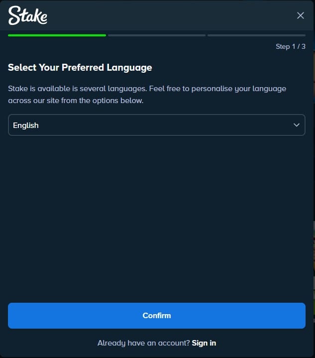 Select your language