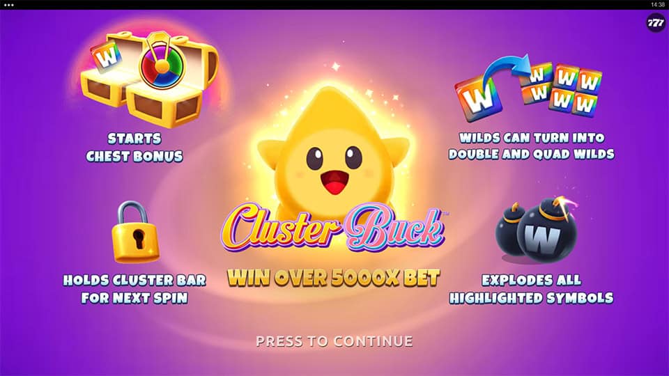 Cluster Buck slot homepage