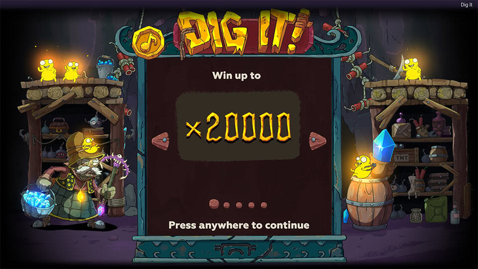 Dig It slot homepage