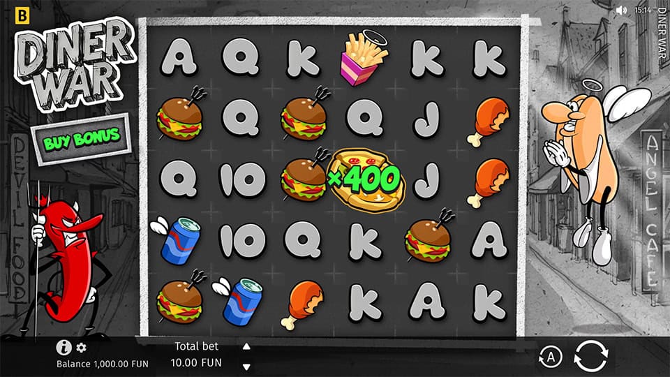 Diner War slot game preview
