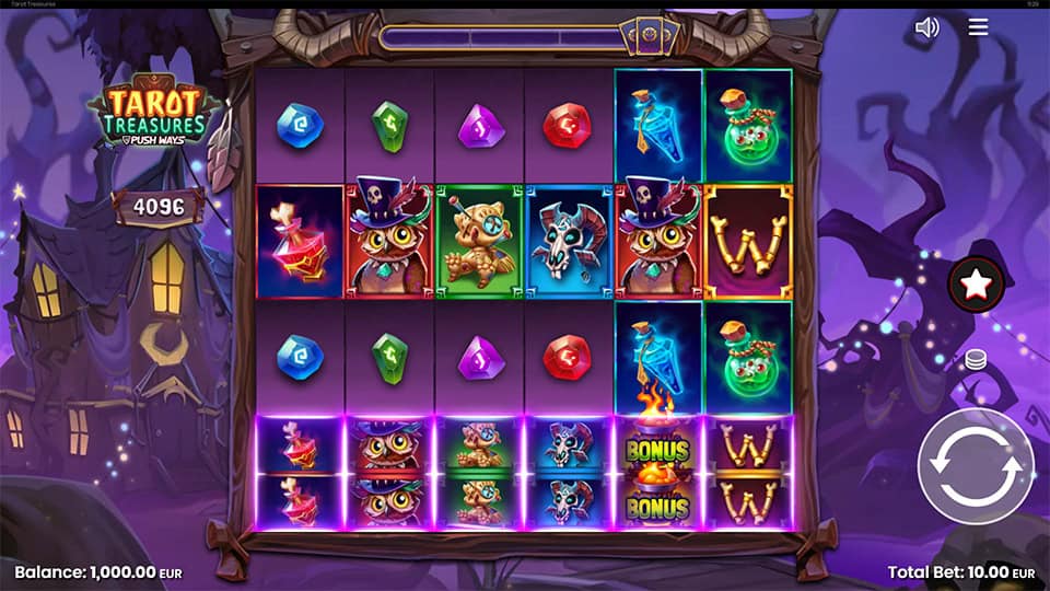 Tarot Treasures slot game preview