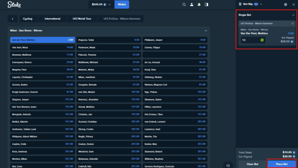 Bonustiime_Stake_Cycling_Betting