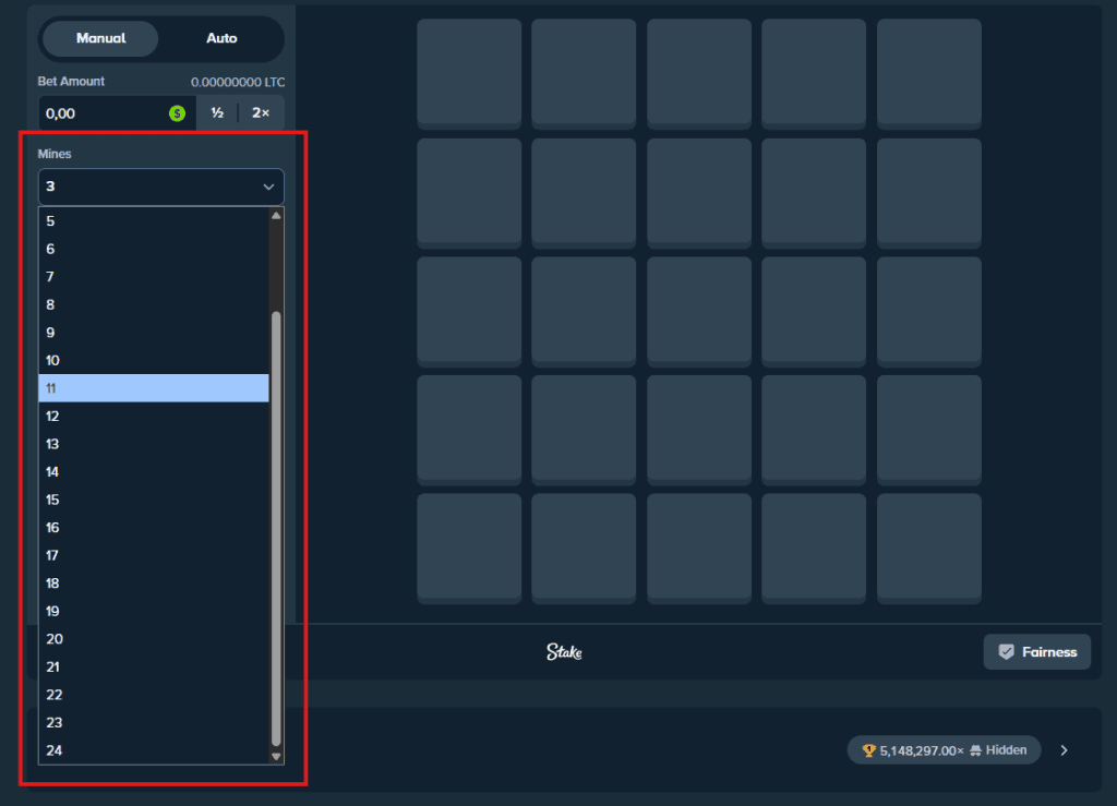 Bonustiime_Stake_Mines_Level