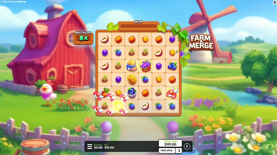 Farm and Merge slot feature shears