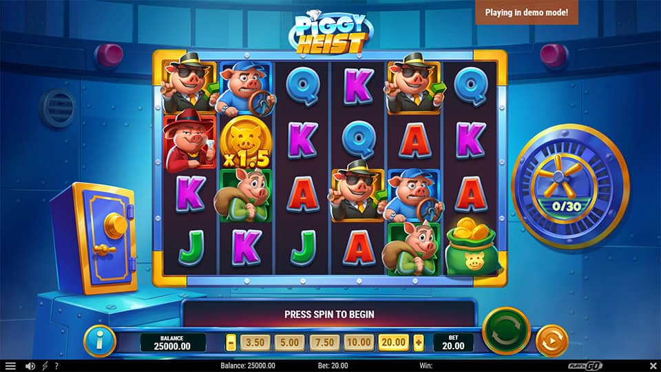 Piggy Heist slot game preview